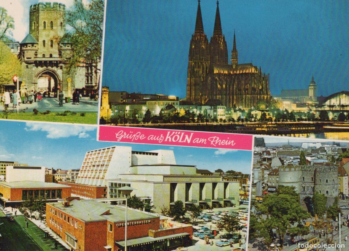 Postcards: Germany Cologne Multi View Severinstor Cathedral Opera House Hahnen Gate *YAT627