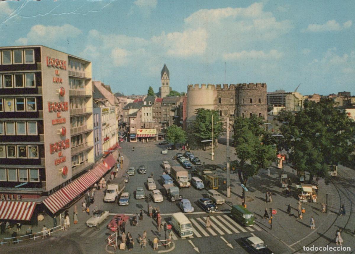 Cartes Postales: Germany Cologne Busy Street Scene With Cars and Pedestrians in *YAT795
