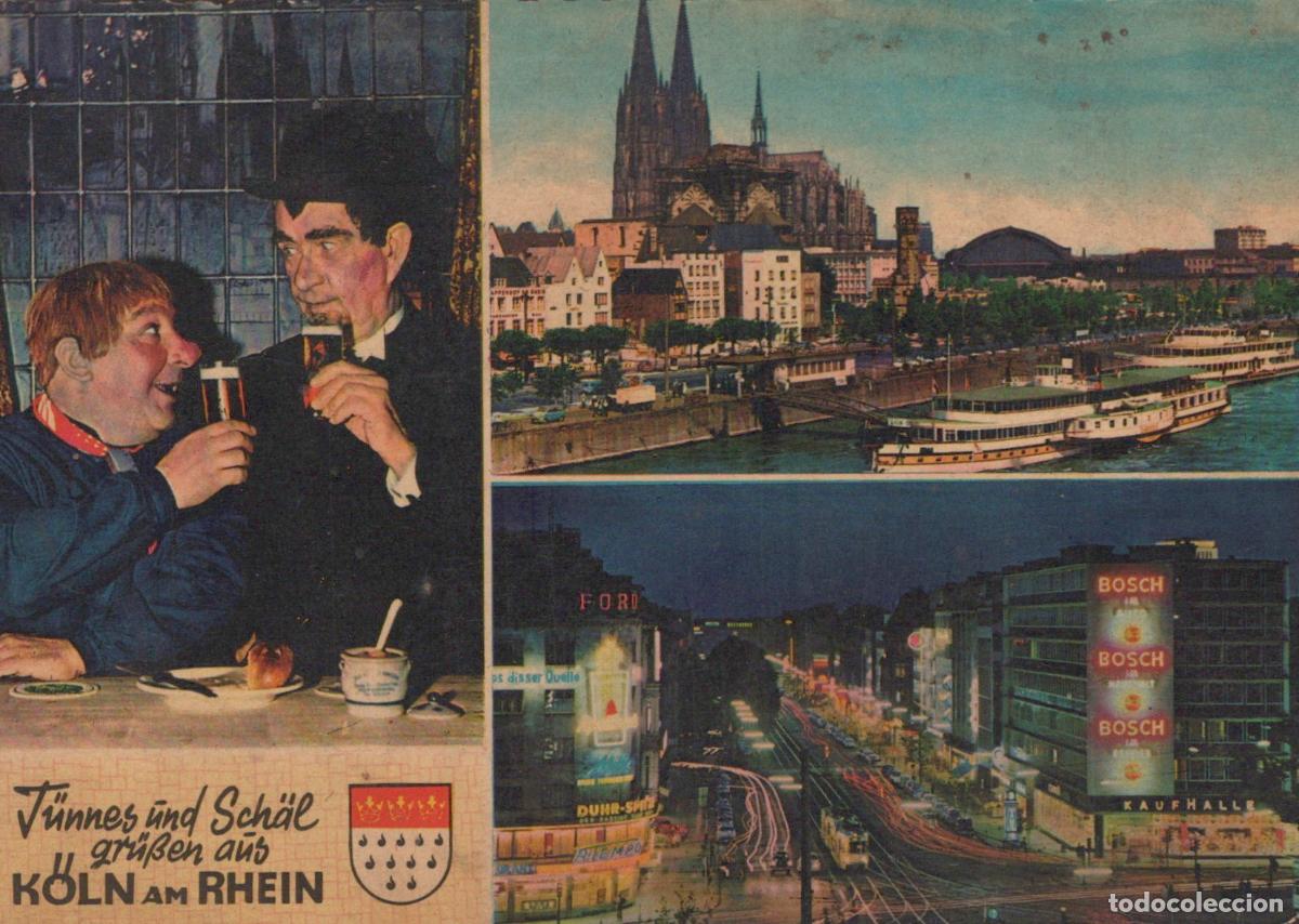 Cartes Postales: Germany Cologne Cathedral Rhine River Night Scene T&uuml;nnes und Sch&auml;l *YAT800