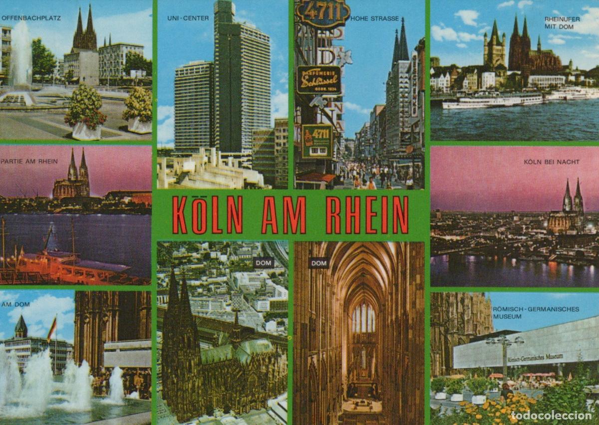 Cartes Postales: Germany Cologne Multi View Cathedral Rhine River City Scenes *YAT702