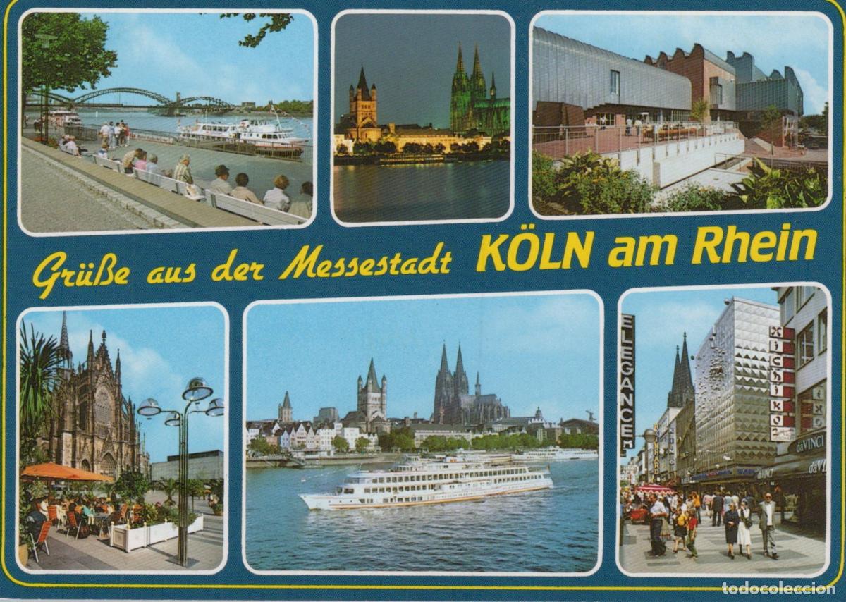 Cartes Postales: Germany Cologne Multi View Rhine River Cathedral Cityscape *YAT815