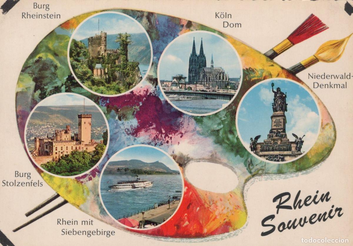 Cartes Postales: Germany Cologne Rhine Souvenir Castles Cathedral Niederwald Monument *YAT825