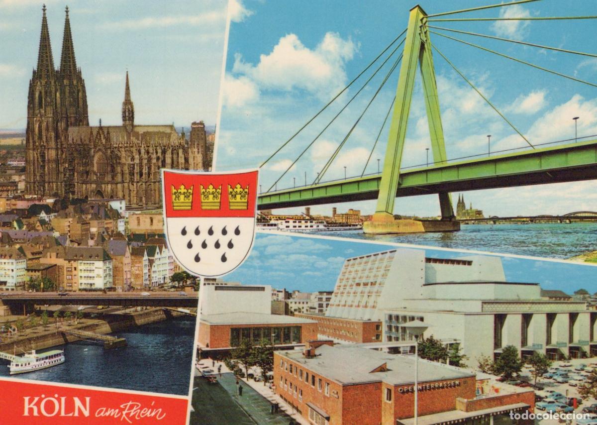 Cartes Postales: Germany Cologne Cathedral Severinsbr&uuml;cke Bridge Opera House Unposted *YAT835