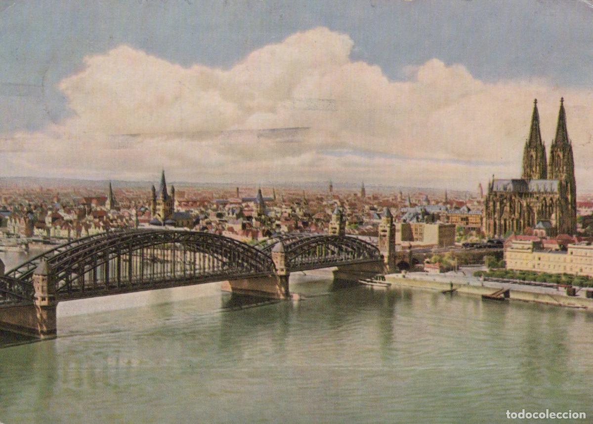 Cartes Postales: Germany Cologne Hohenzollern Bridge and Cathedral Rhine River *YAT840