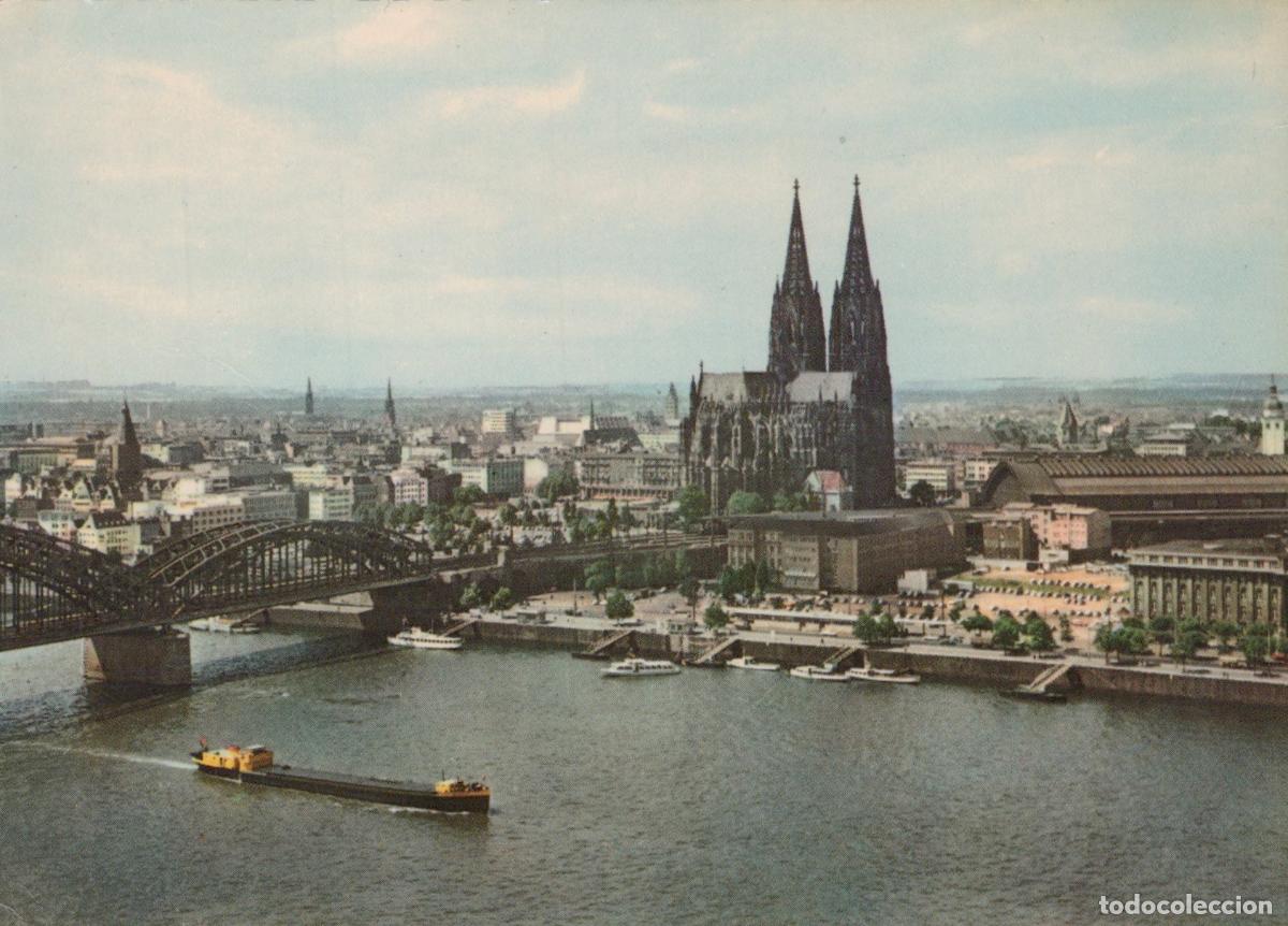 Postais: Germany Cologne Hohenzollern Bridge Rhine River Cathedral Unposted *YAT757