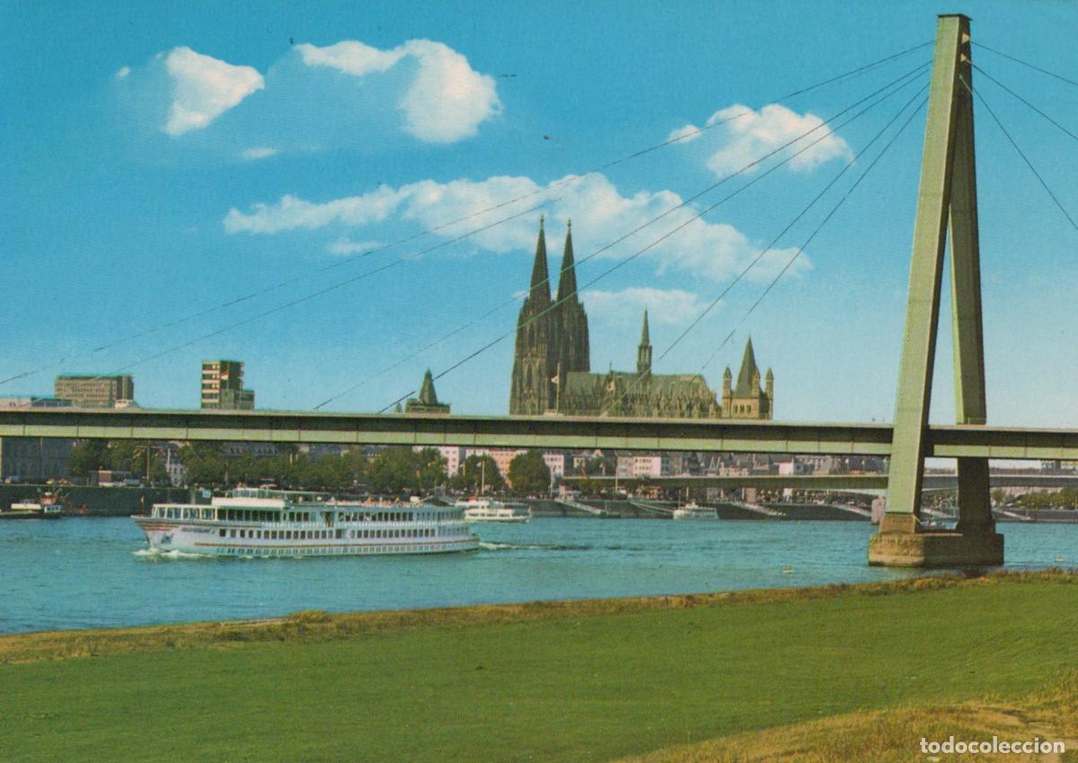 Postales: Germany Cologne Cathedral Severinsbr&uuml;cke Bridge Rhine River *YAT870