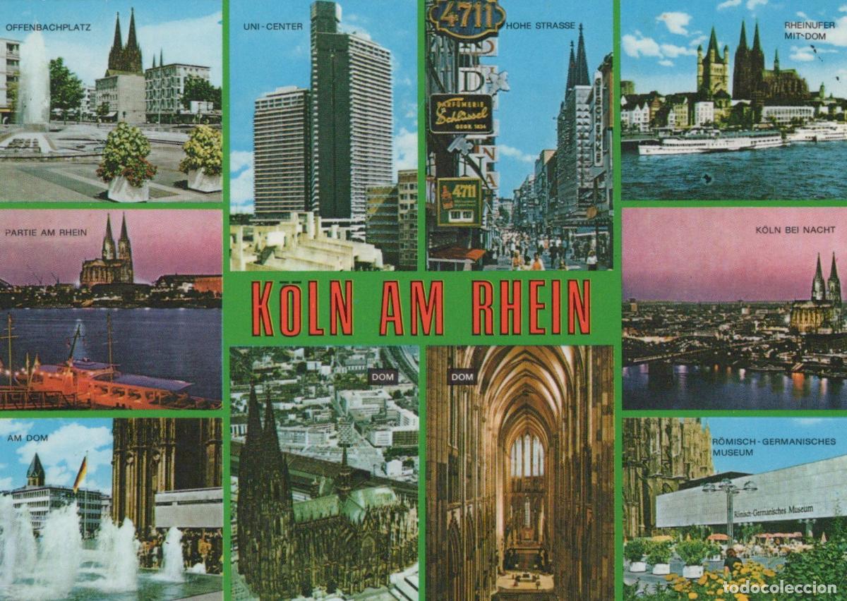 Postcards: Germany Cologne Multi View Cathedral Rhine River City Scenes *YAT772