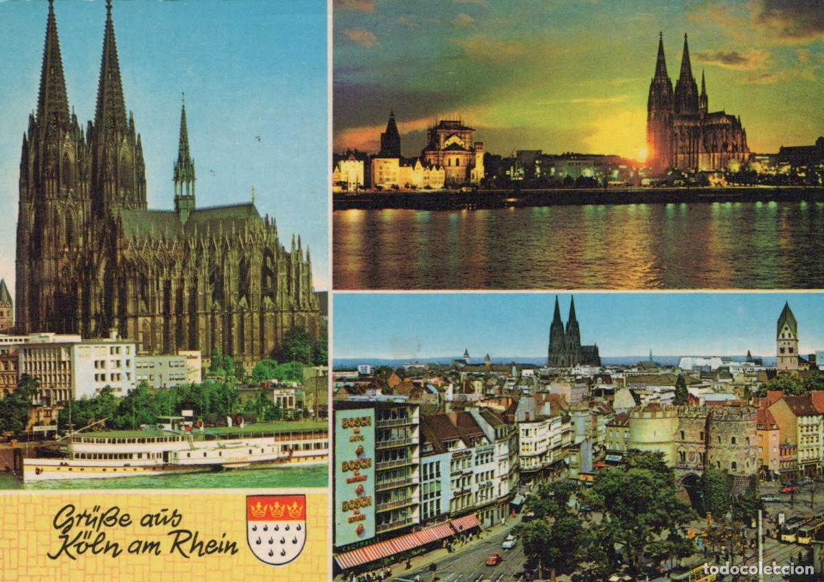 Postcards: Germany Cologne Cathedral Rhine River and City Views *YAT782