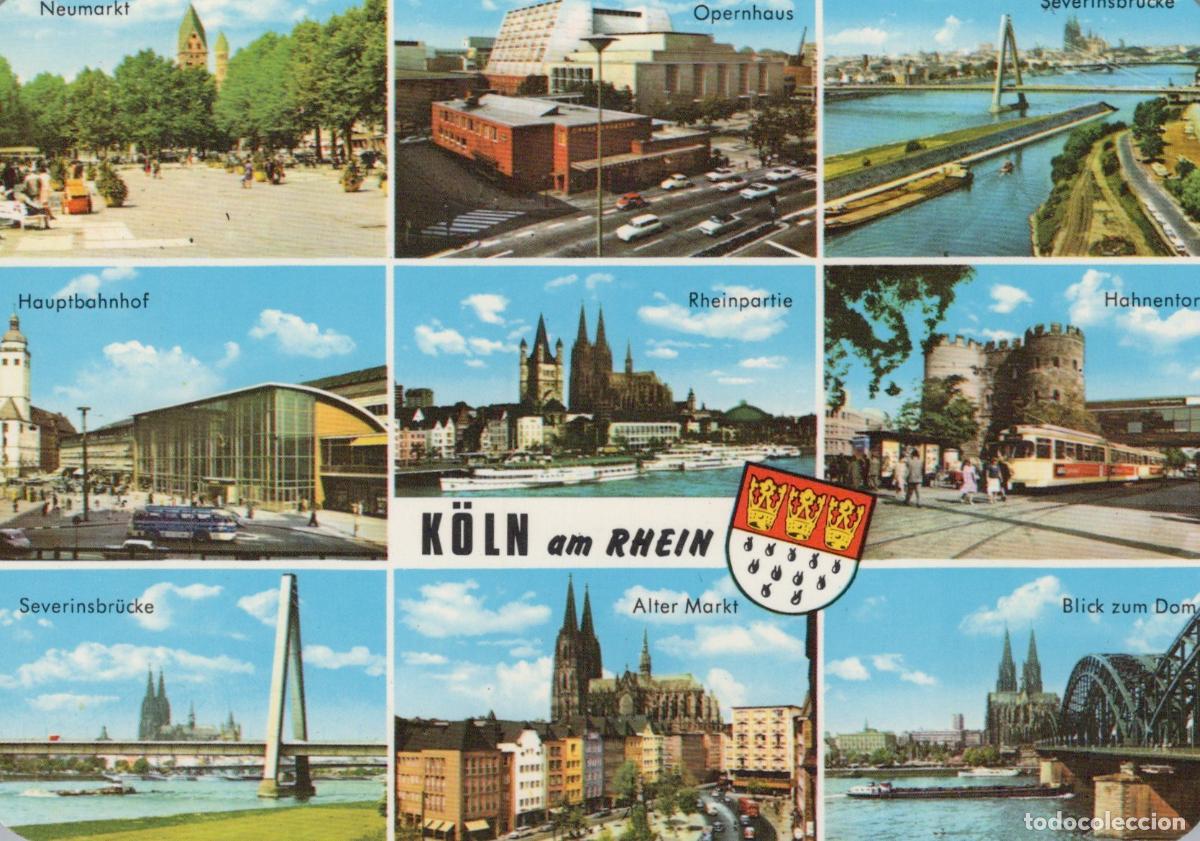 Postcards: Germany Cologne Multi View Neumarkt Opernhaus Severinsbr&uuml;cke Unposted *YAT895