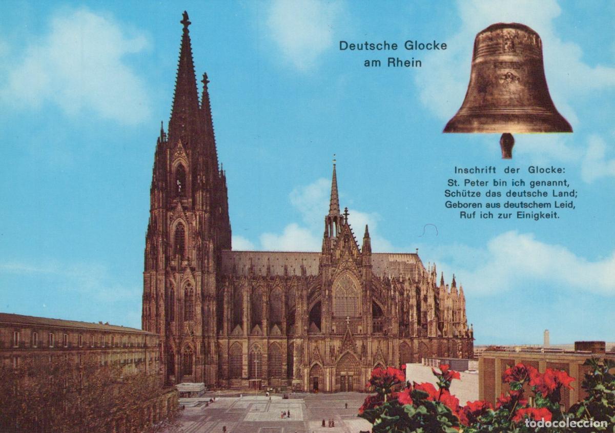Postcards: Germany Cologne Cathedral and Deutsche Glocke am Rhein Unposted *YAT802