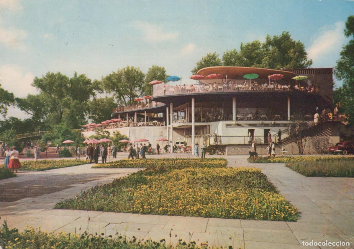 Postcards: Germany Cologne Rheinpark Restaurant Modern Architecture People 1960s *YAT822