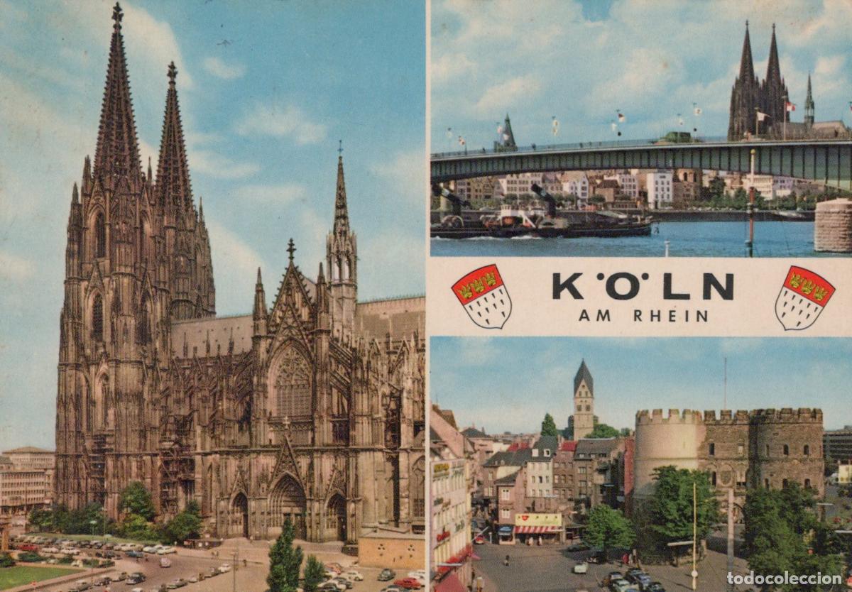 Postcards: Germany Cologne Cathedral Rhine River Bridge Cityscape *YAT832