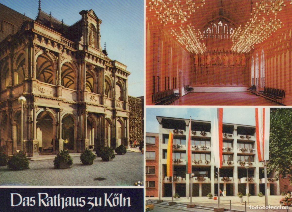 Postcards: Germany Cologne City Hall Rathaus Laube Hansasaal Alter Markt Unposted *YAT837