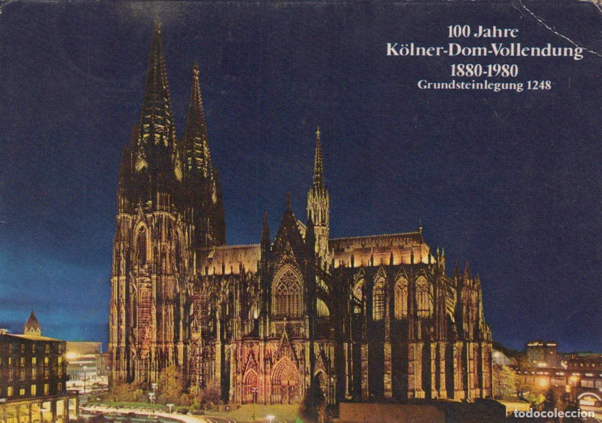 Postales: Germany Cologne Cathedral At Night 100 Years Completion 1880 1980 *YAT847