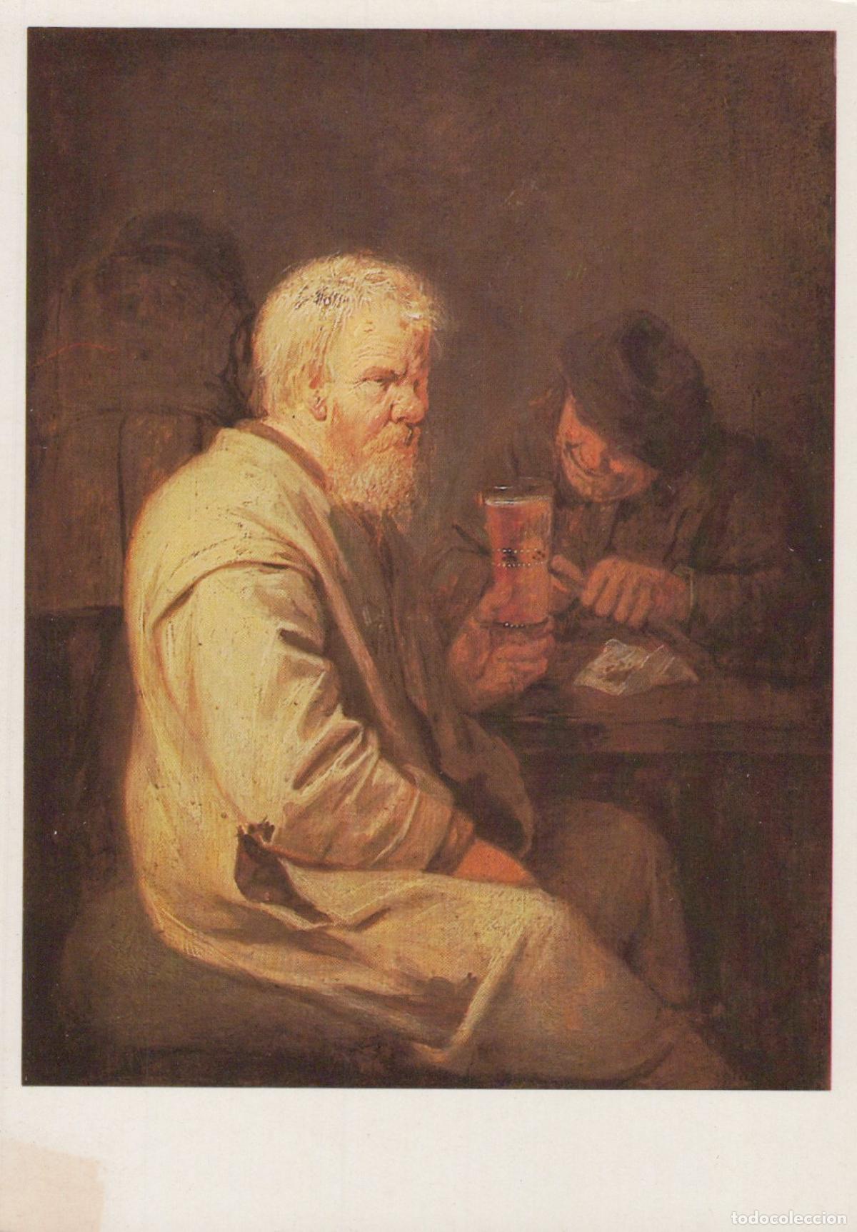 Postales: Russia St Petersburg Adriaen Brouwer the Drinkers Dutch Golden Unposted *YAT985