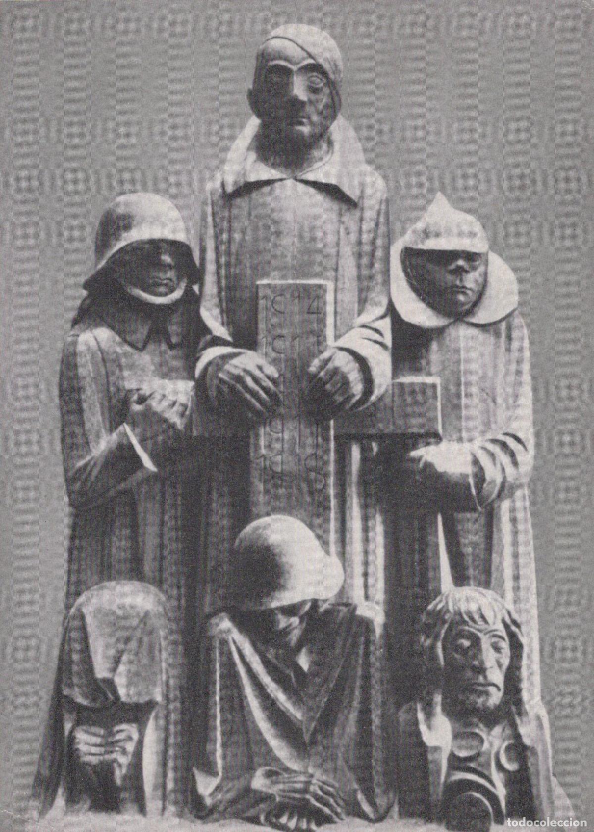 Postkarten: Germany Magdeburg War Memorial By Ernst Barlach Wooden Unposted *YAT932