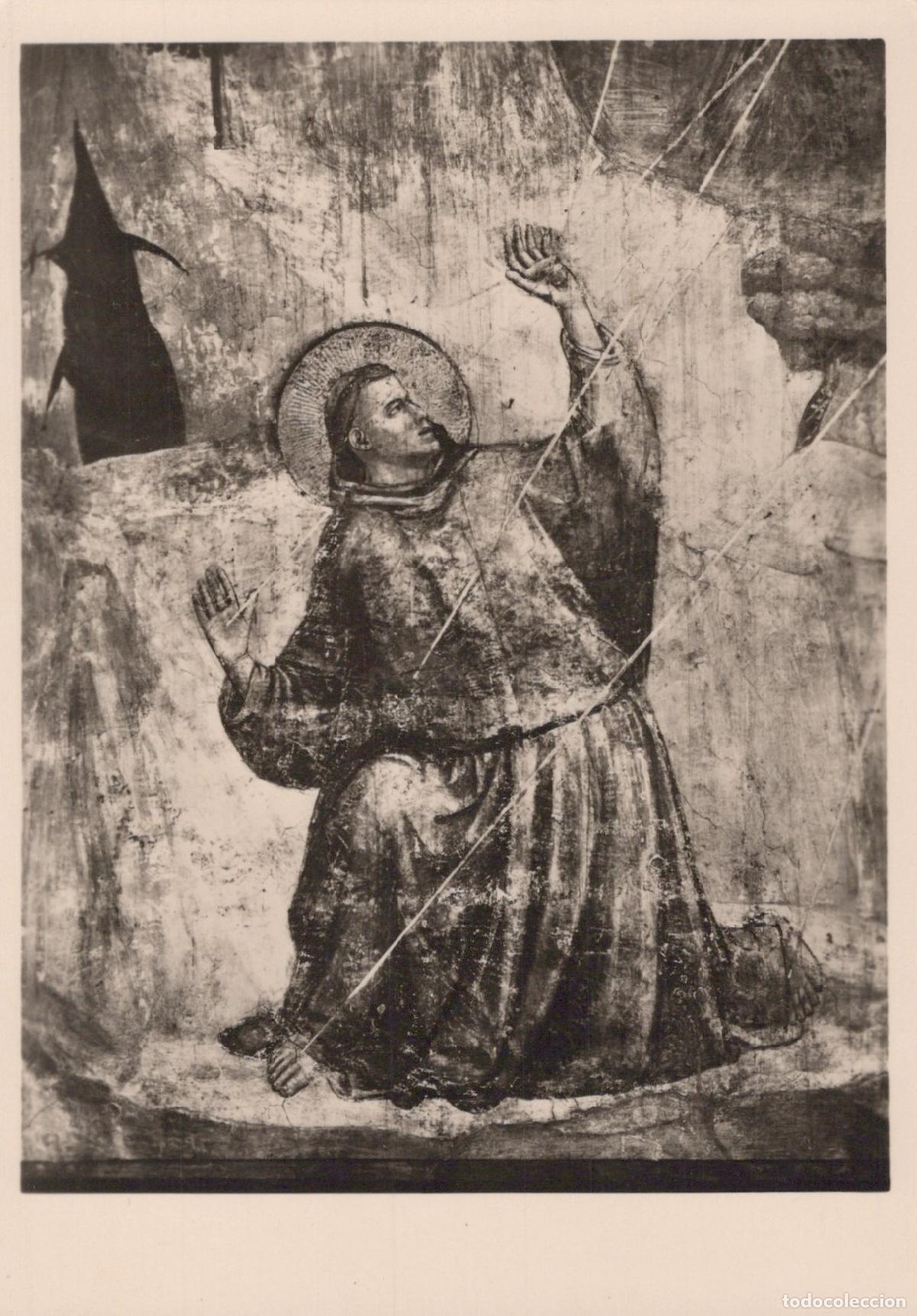 Postales: Italy Florence Giotto St Francis Receiving Stigmata Fresco Art Unposted *YAT947