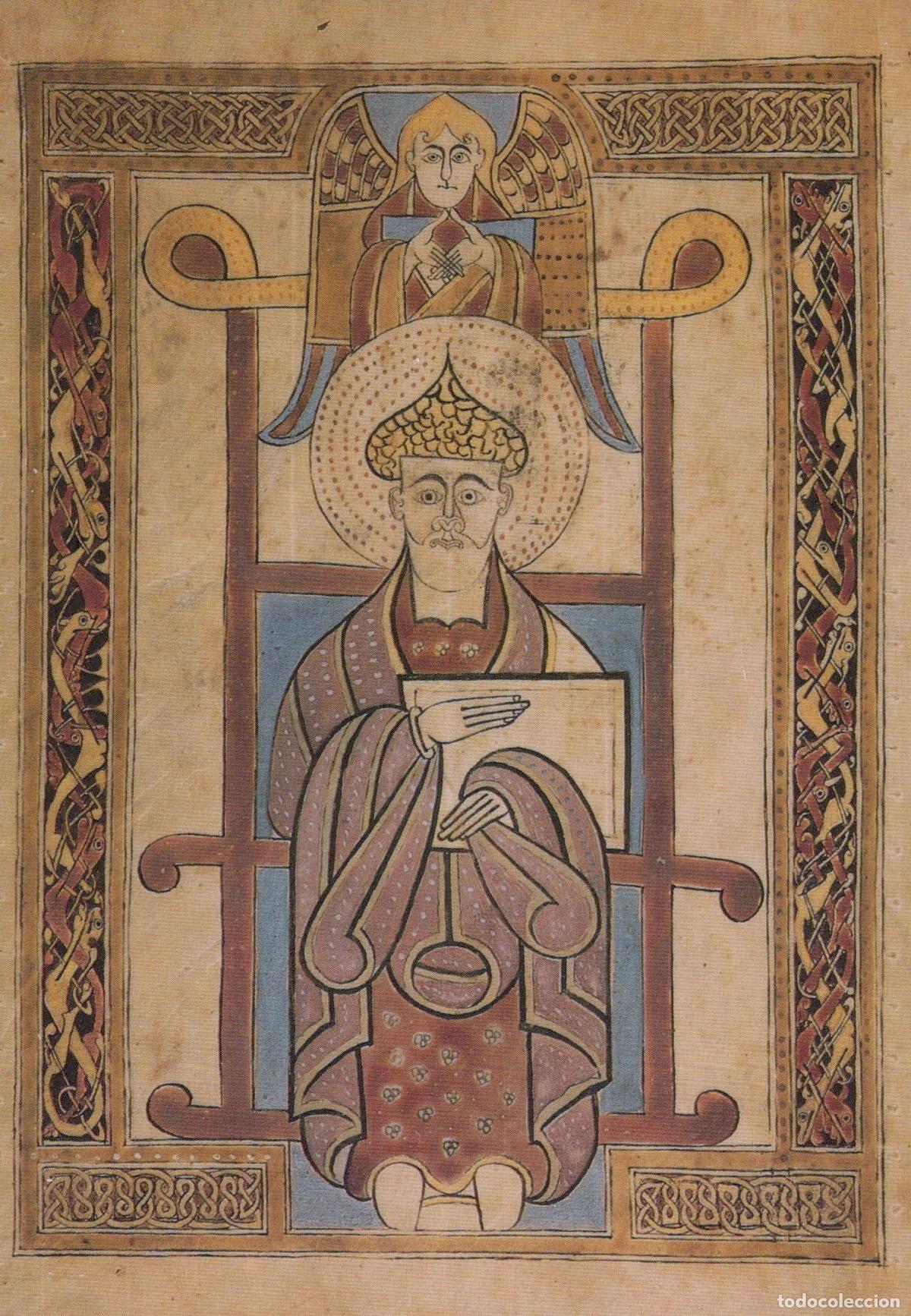 Cartoline: Switzerland St Gallen St Matthew From Irish Gospel Book Abbey Unposted *YAU128