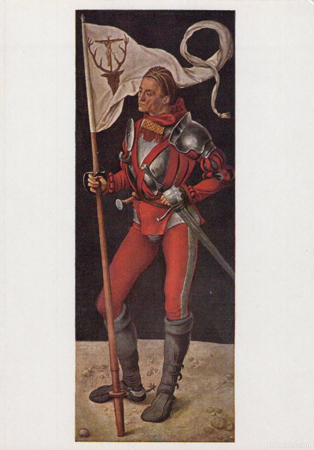 Cartoline: Germany Art Albrecht Durer St Eustachius Knight With Flag Unposted *YAU085