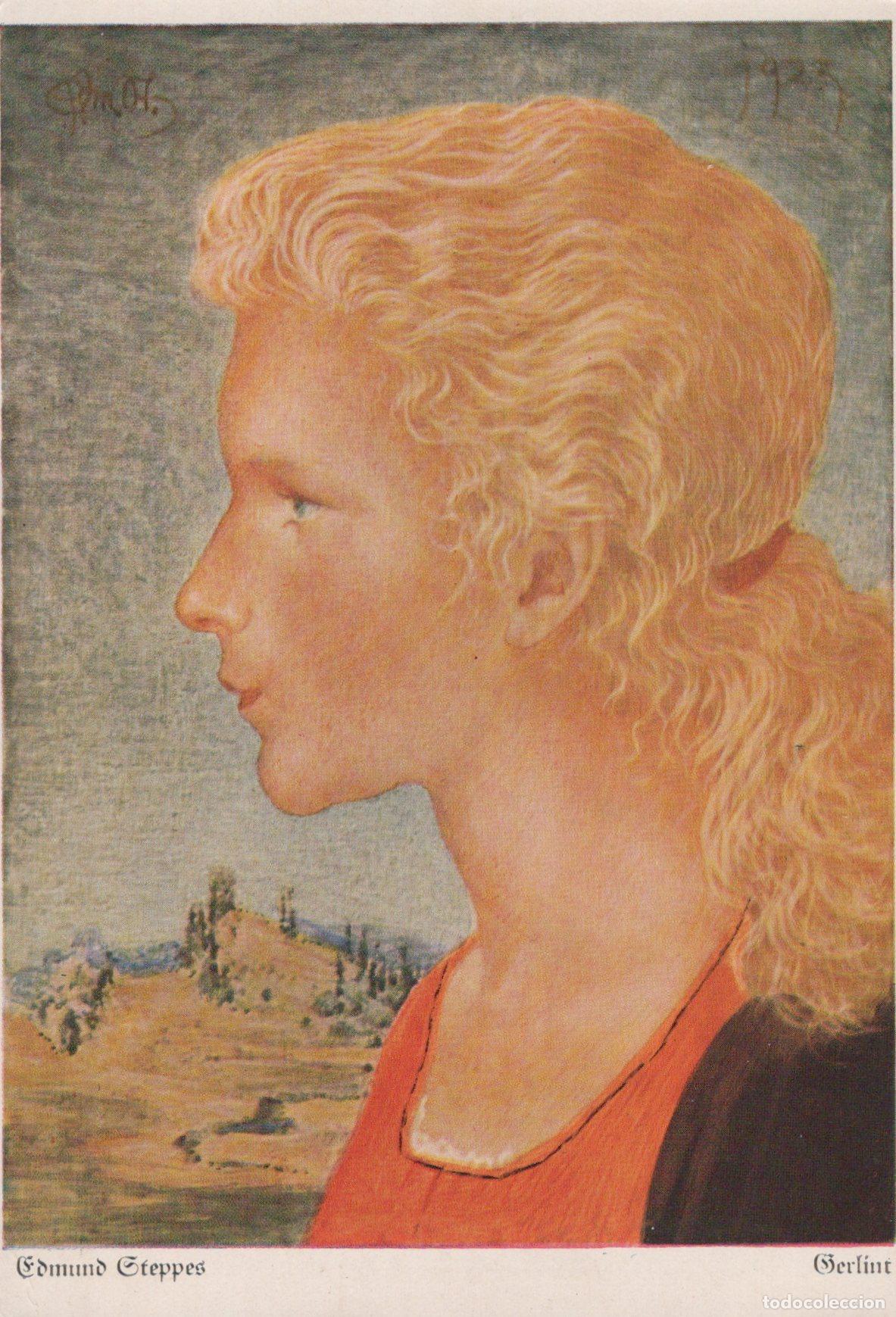 Cartoline: Germany Munich Edmund Steppes Gerlint Portrait Painting Art Unposted *YAU213