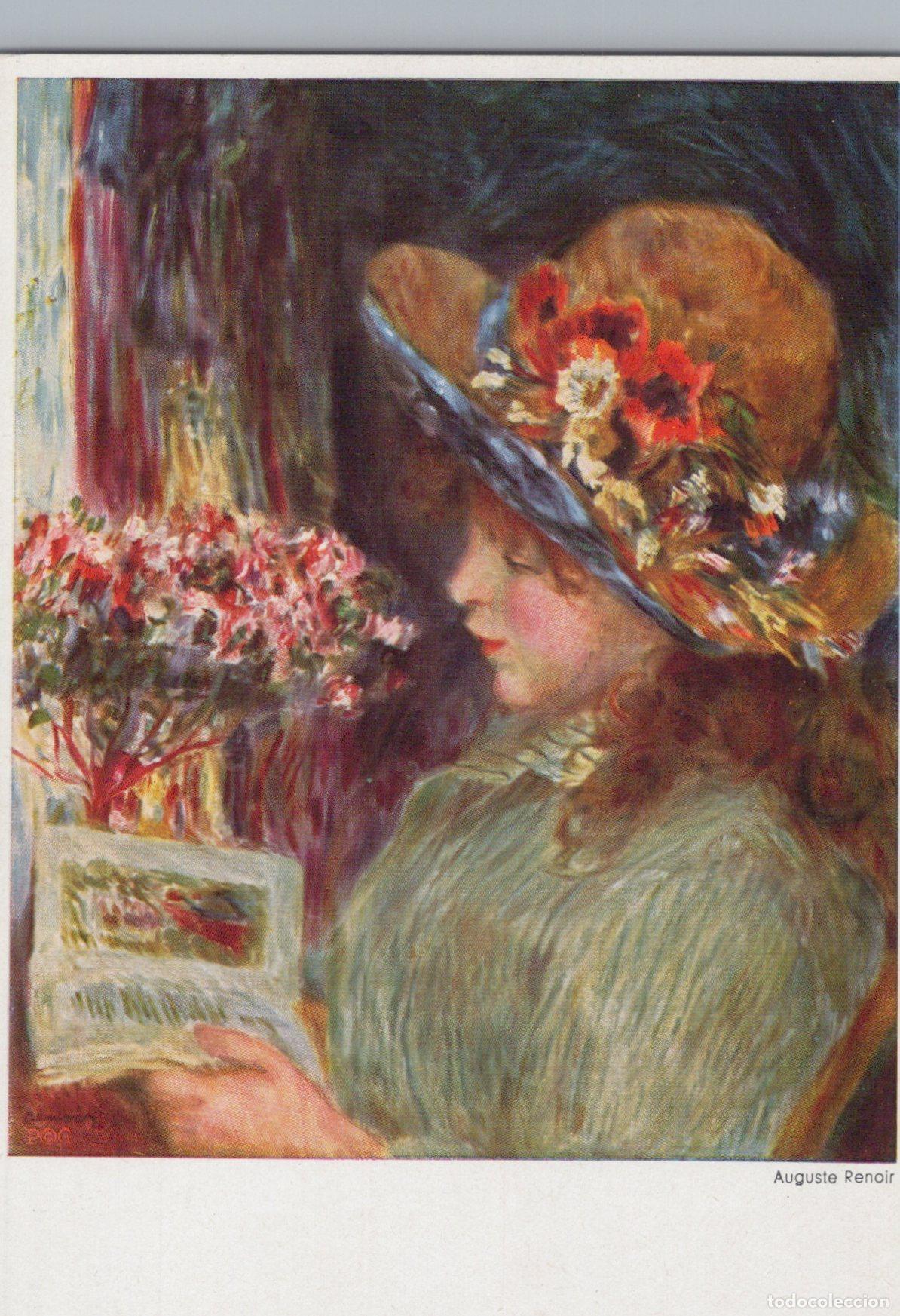 Postcards: Germany Munich Auguste Renoir S Girl Reading Painting Featuring Unposted *YAU120