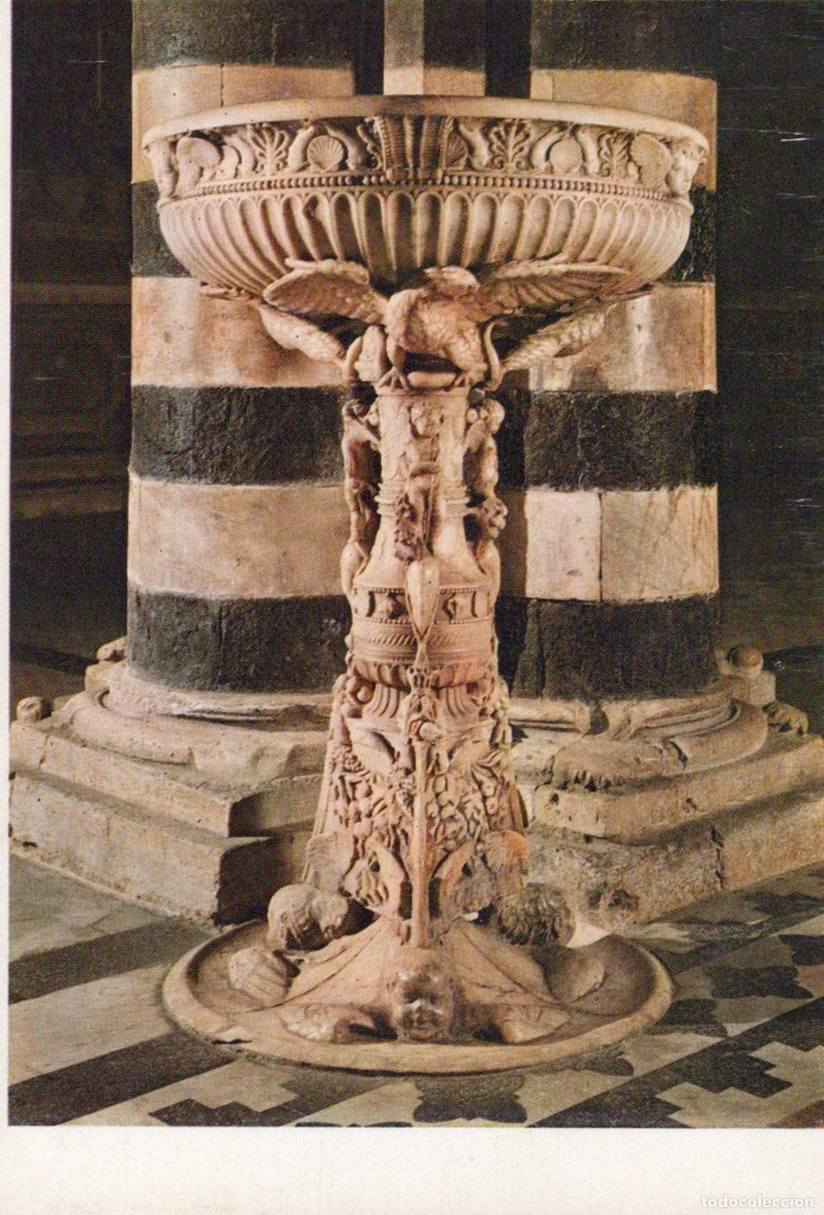 Postkarten: Italy Siena Cathedral Holy Water Stoup By Antonio Federighi Unposted *YAU258