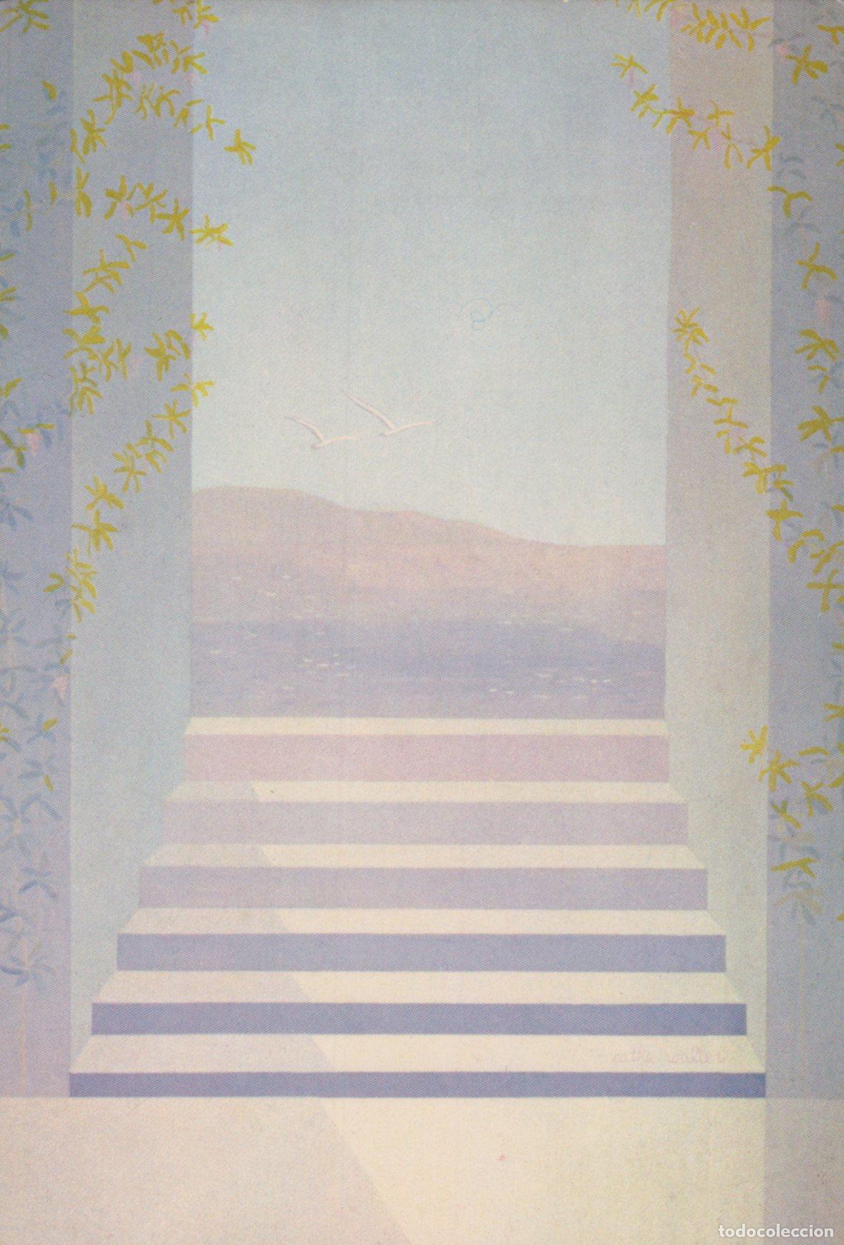 Postkarten: France Paris Cathe Waller the Rising Sun Abstract Art Stairway Unposted *YAU268