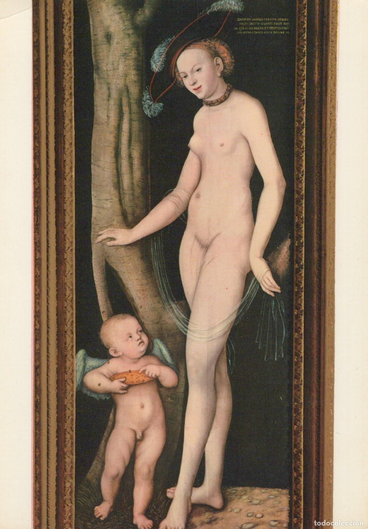 Postkarten: Italy Rome Galleria Borghese Lucas Cranach Venus and Eros Unposted *YAU150