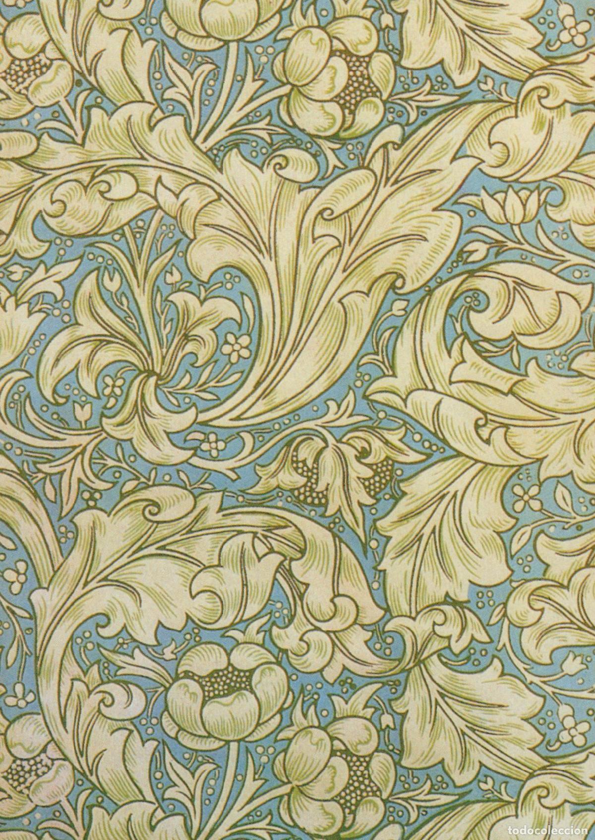 Postkarten: Germany William Morris Tapete 1892 Floral Pattern Art Nouveau Unposted *YAU273