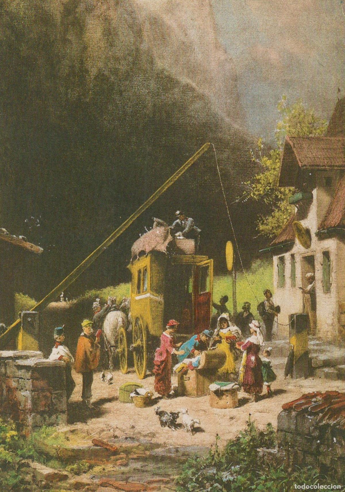 Postkarten: Germany Carl Spitzweg Painting Nothing To Declare Customs Unposted *YAU155
