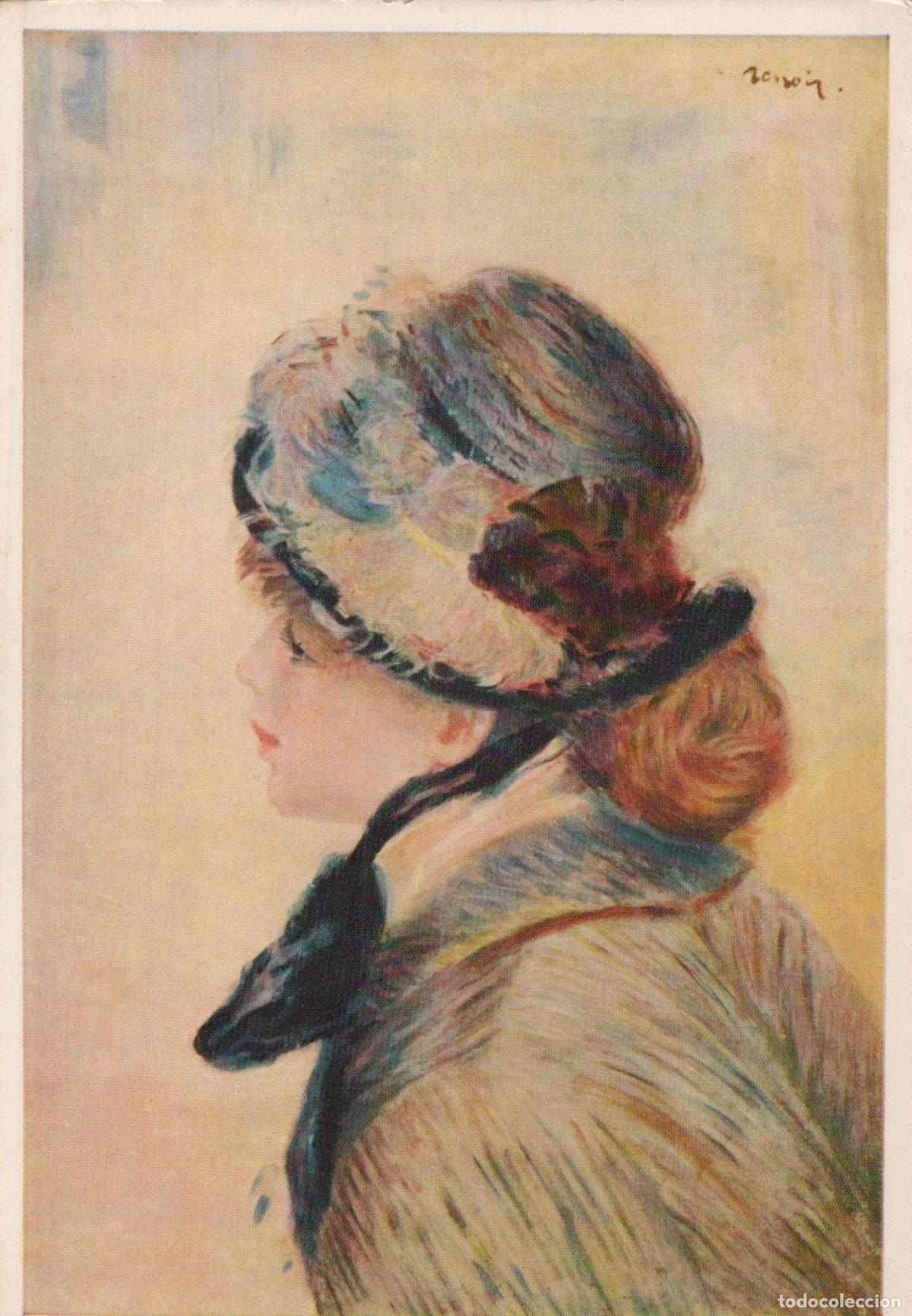 Postkarten: Germany Leipzig Auguste Renoir Portrait of A Girl With Hat Unposted *YAU298