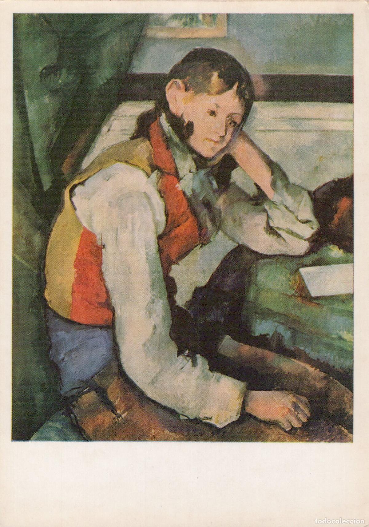 Postcards: Switzerland Zurich Paul Cezanne the Boy With Red Vest Oil On Unposted *YAU313