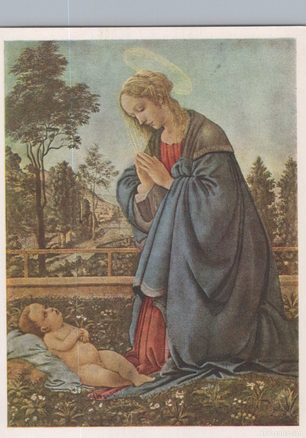 Cartoline: Italy Florence Fra Filippino Lippi Madonna With Child Uffizi Unposted *YAU200