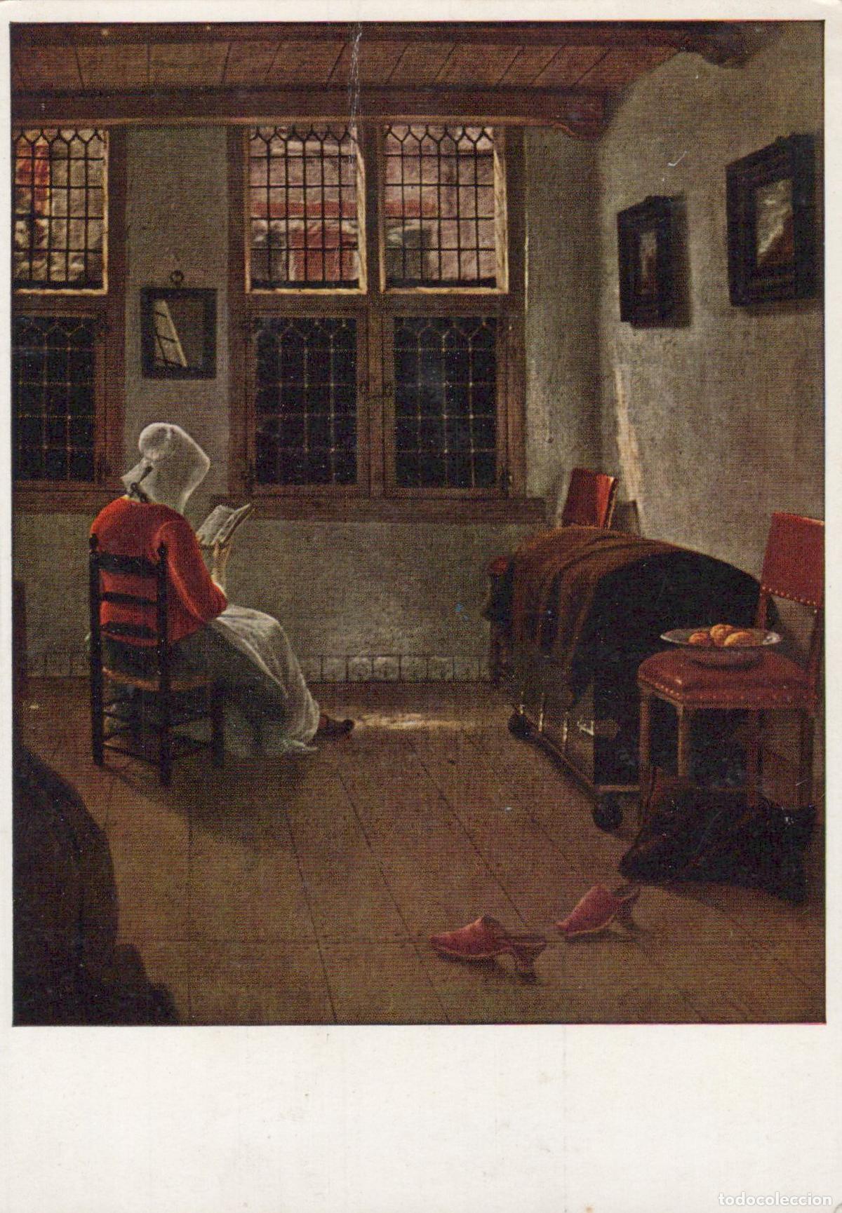Postkarten: Germany Munich Pieter Janssens Woman Reading Interior Scene Unposted *YAU363