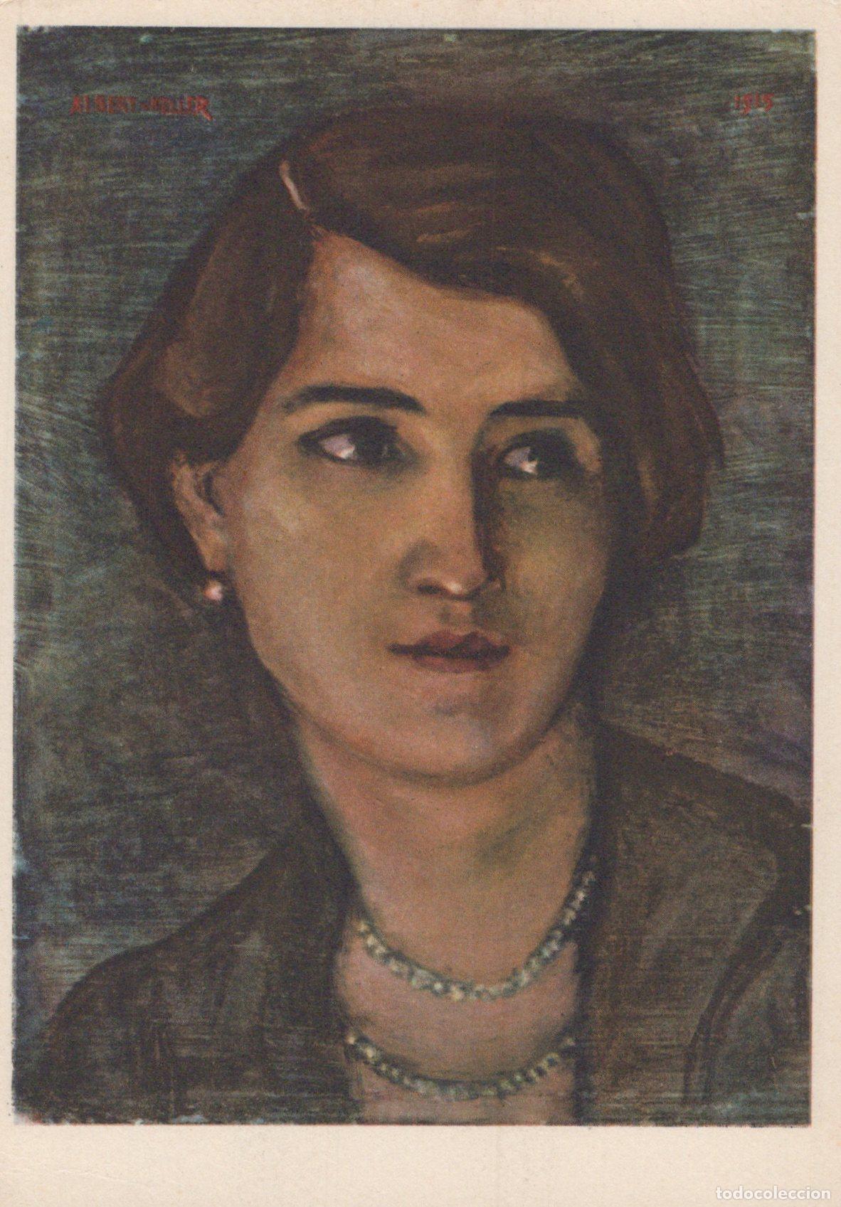 Postcards: Germany Baden Baden Albert von Keller Portrait of A Woman Unposted *YAU265
