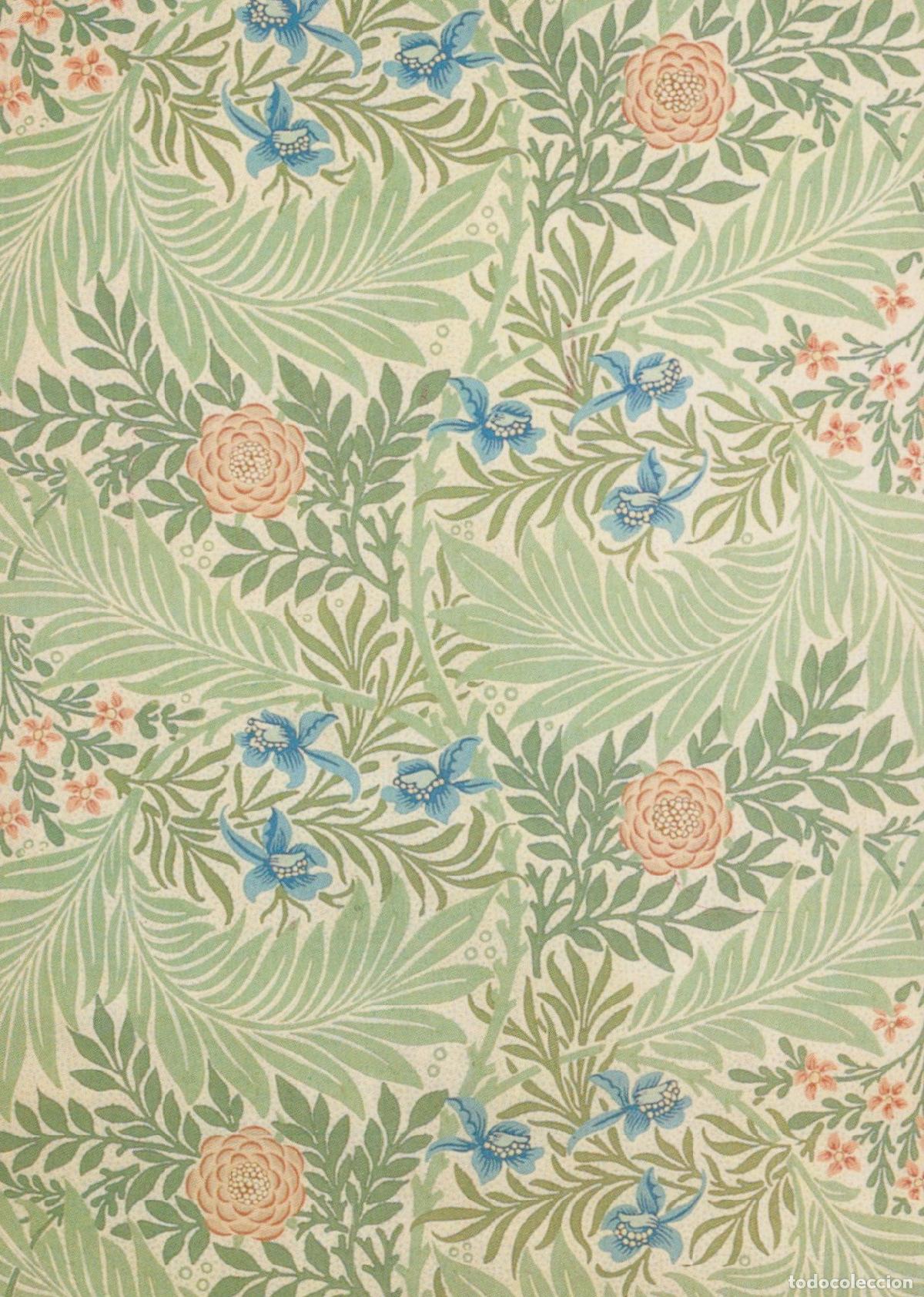 Postkarten: Germany William Morris Art Nouveau Floral Pattern Wallpaper Unposted *YAU275