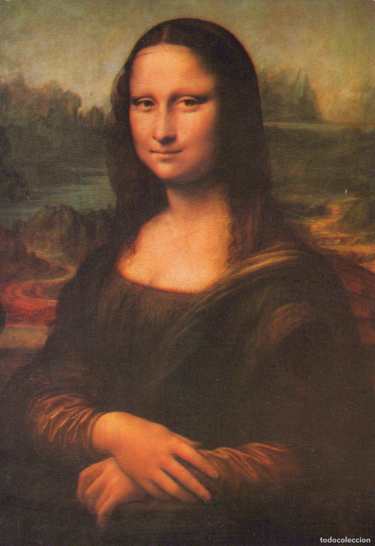 Postkarten: France Paris Mona Lisa la Joconde By Leonardo Da Vinci Louvre Unposted *YAU393