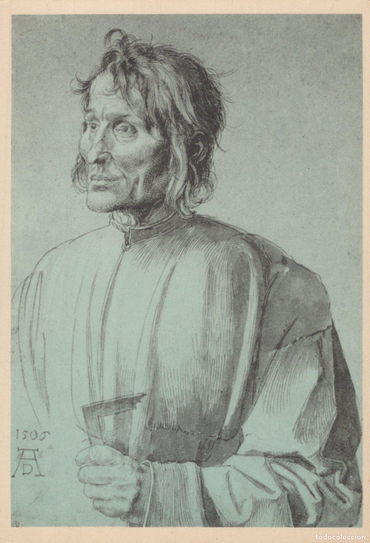Cartoline: Germany Leipzig Albrecht D&uuml;rer Portrait of an Architect 1500 Unposted *YAU295
