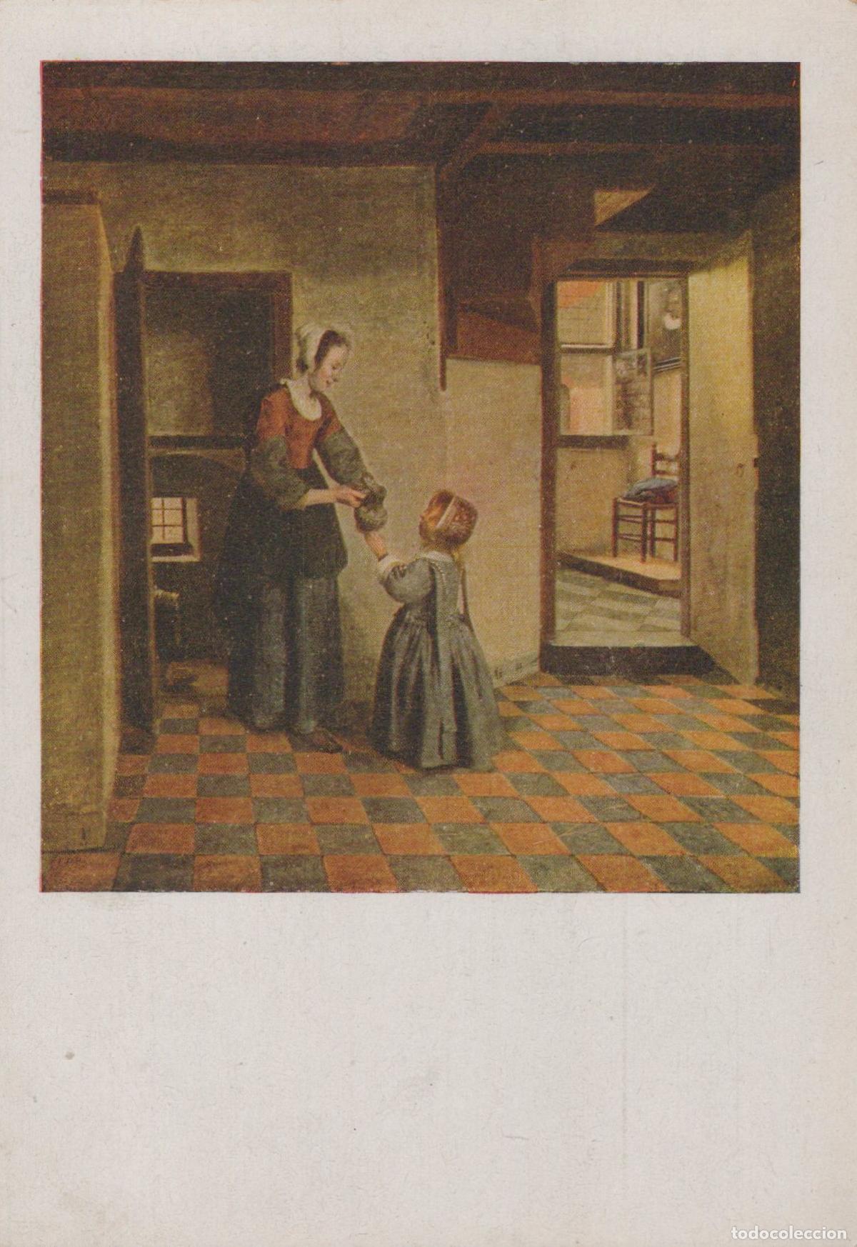 Postcards: Netherlands Amsterdam Pieter de Hooch the Linen Closet Mother Unposted *YAU423