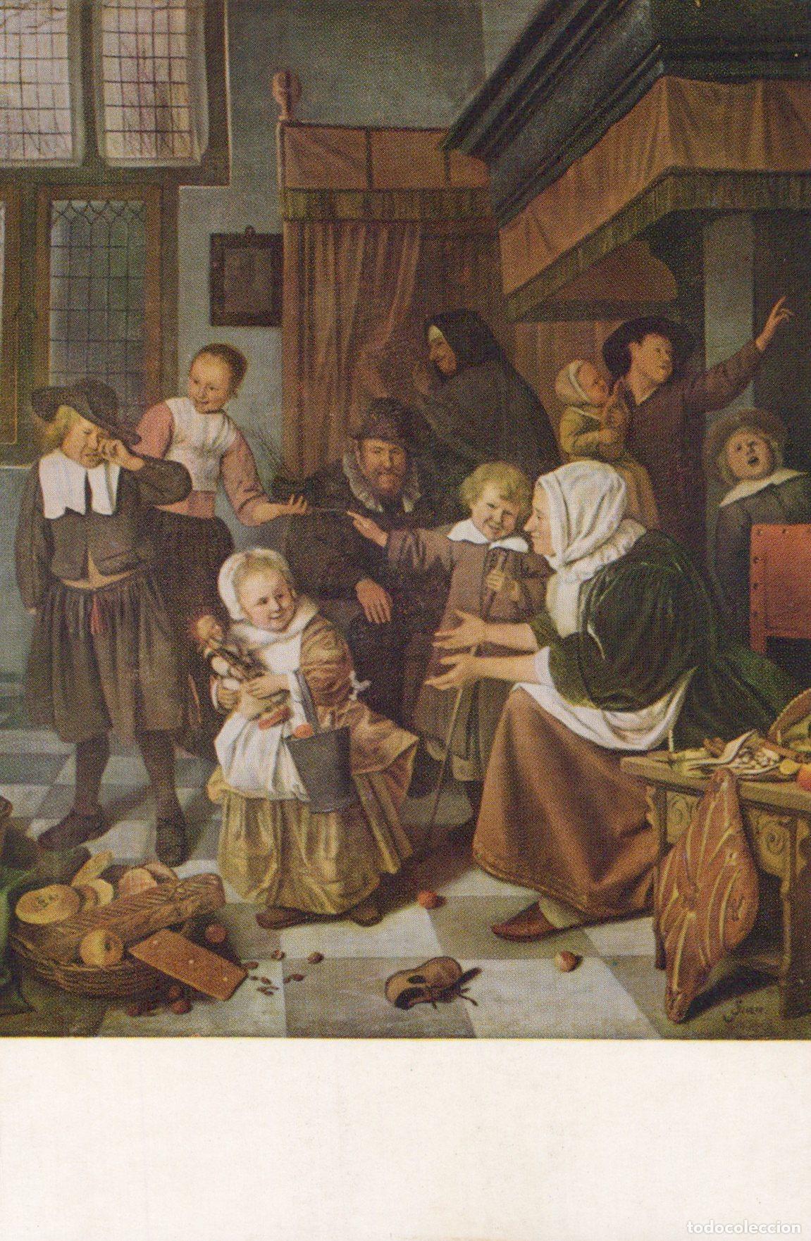 Postcards: Netherlands Amsterdam Rijksmuseum Jan Havicksz Steen the Feast Unposted *YAU428