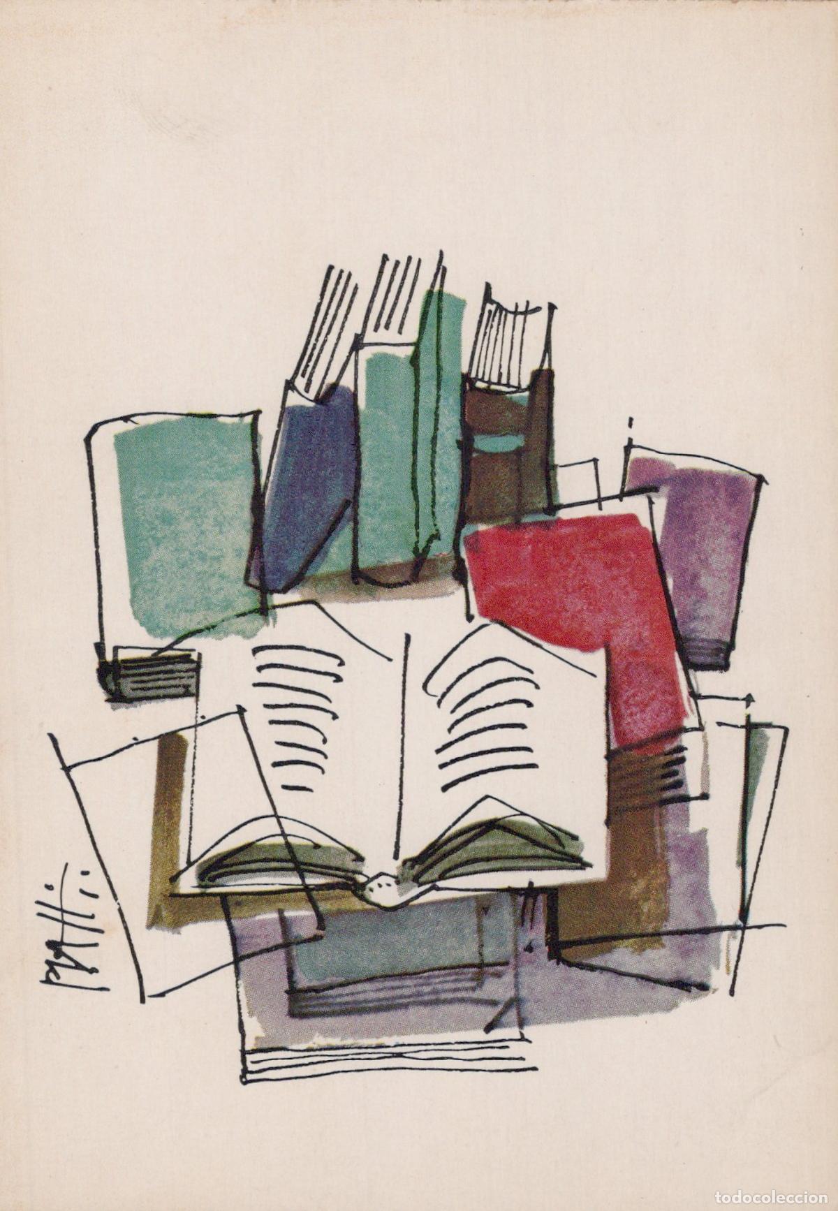 Postais: Germany Munich Abstract Art Books Reading Literature Unposted *YAU320