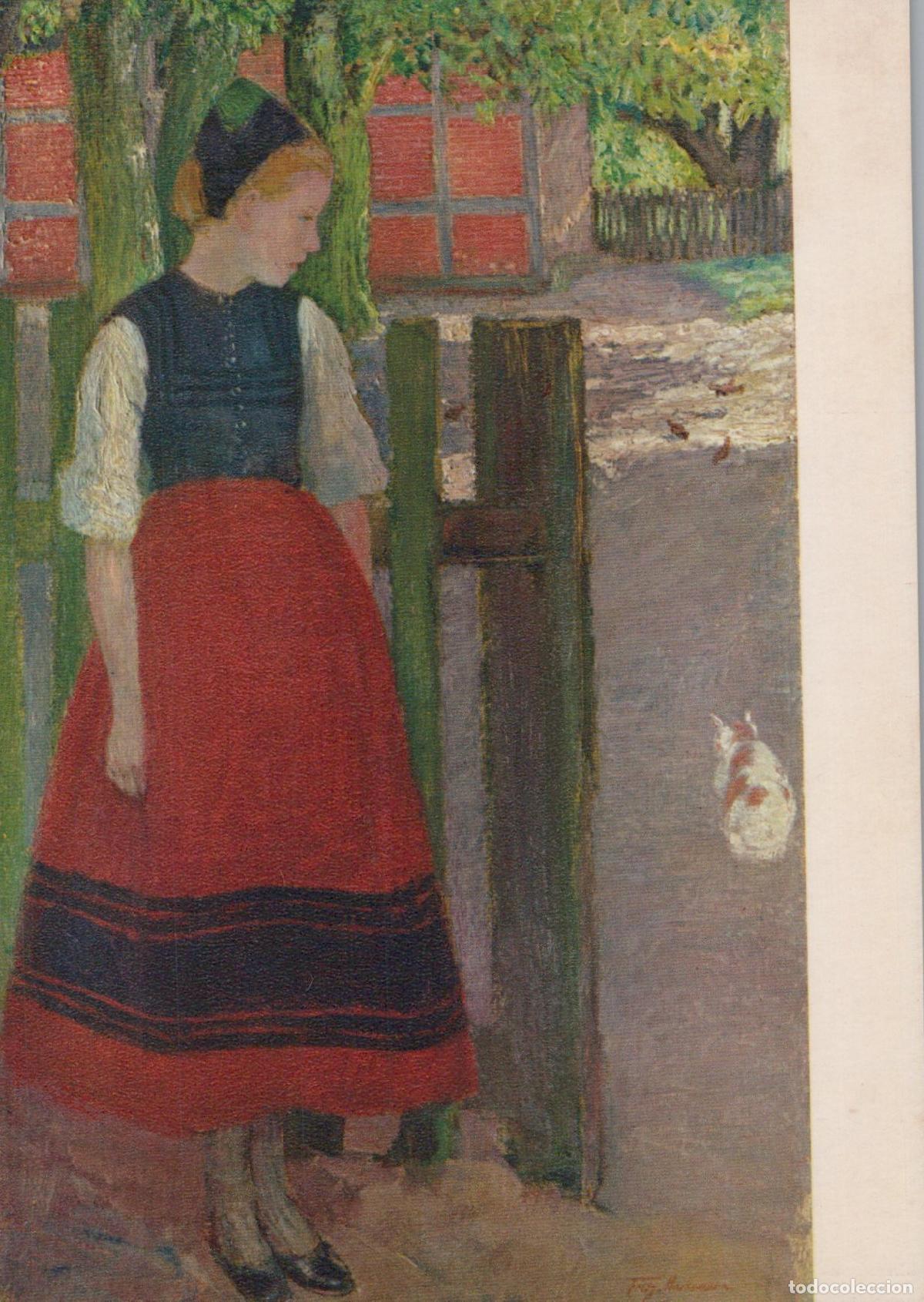 Postales: Germany Worpswede Girl in Traditional Costume By Fritz Unposted *YAU448