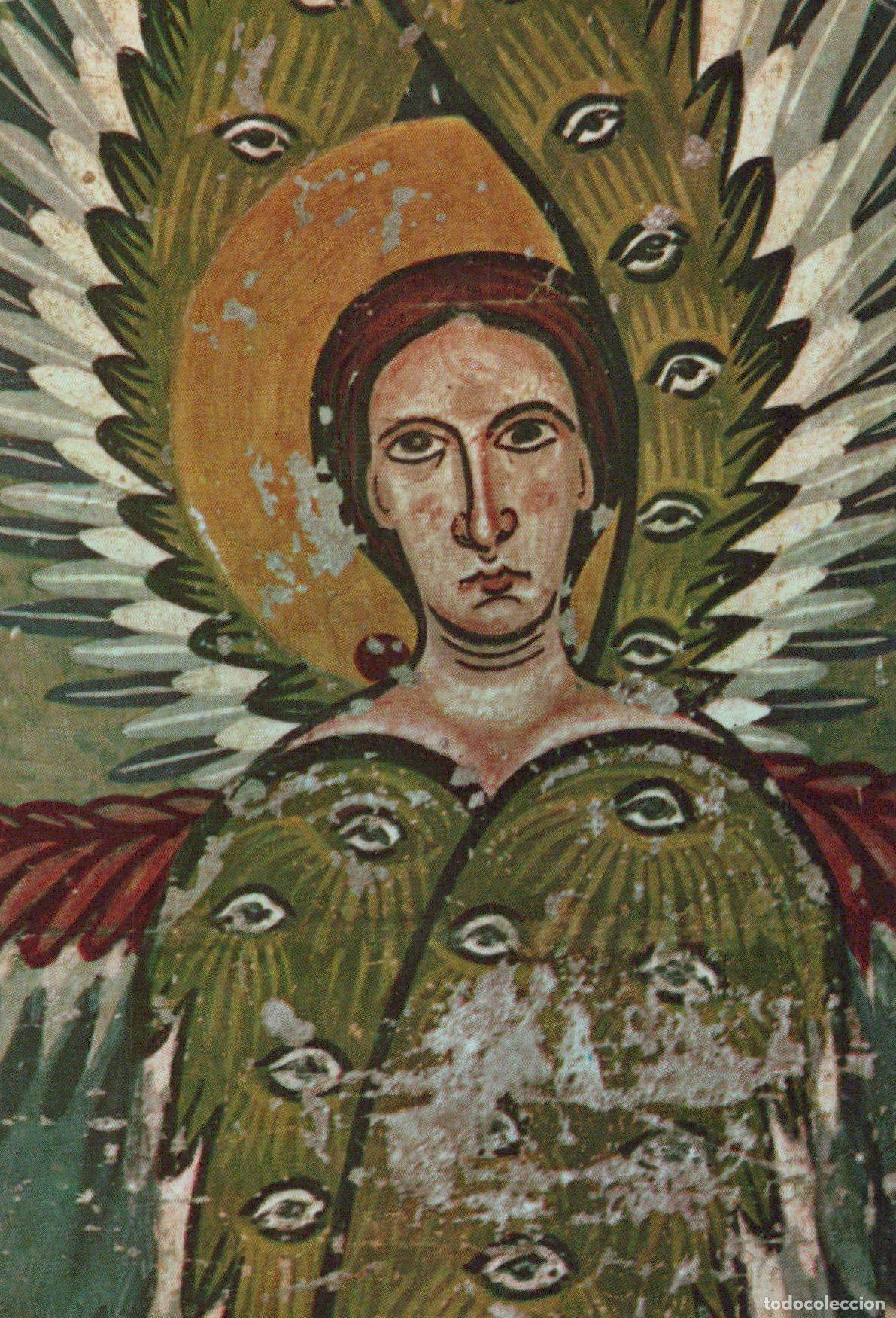 Postales: Spain Barcelona Romanesque Fresco Angel With Eyes From Santa Unposted *YAU478