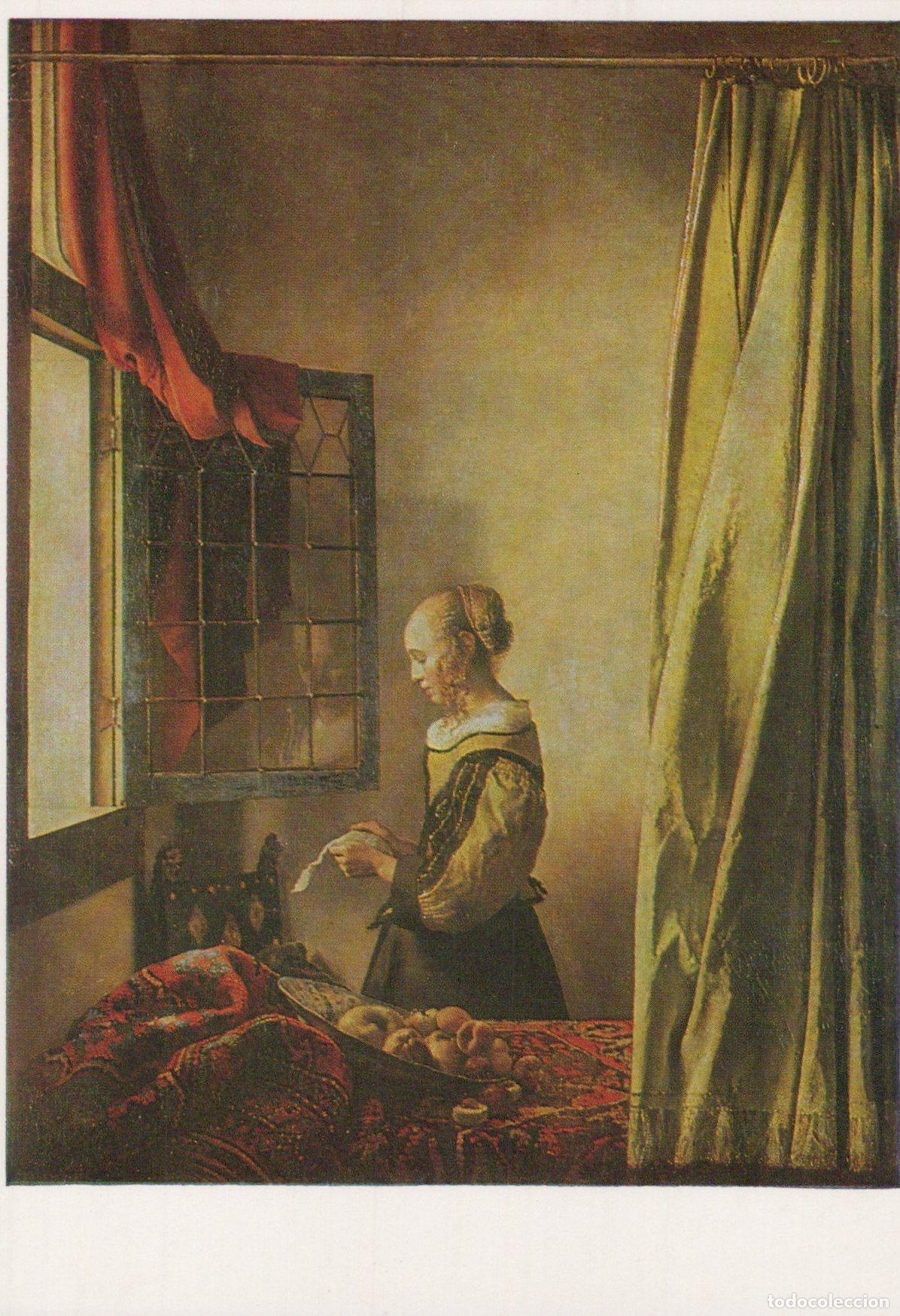 Postales: Germany Dresden Jan Vermeer Girl Reading A Letter Unposted *YAU380