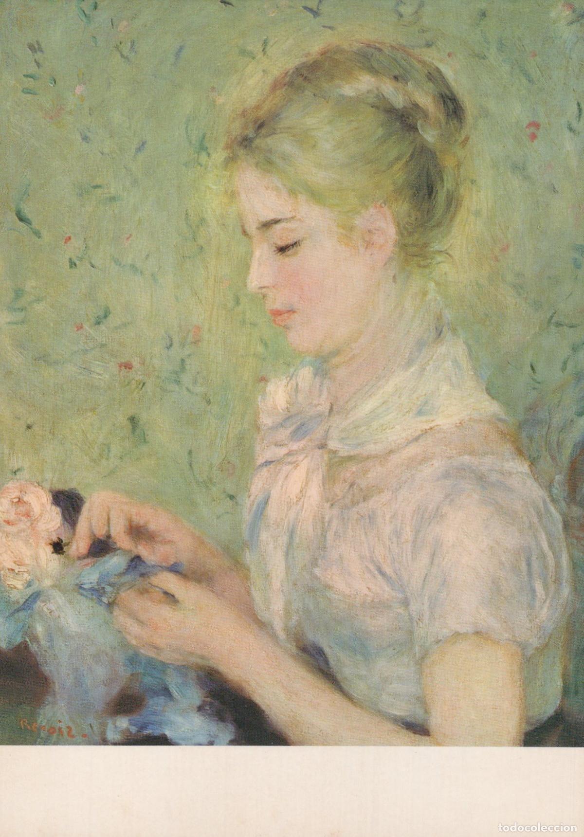 Postales: Switzerland Winterthur Auguste Renoir the Milliner Woman Sewing Unposted *YAU501