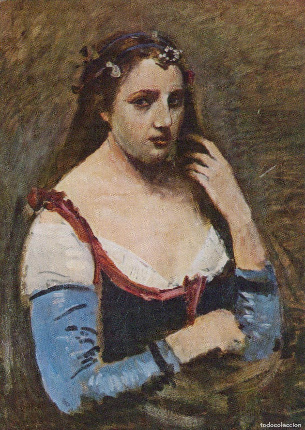 Postales: Hungary Budapest Museum of Fine Arts Camille Corot Woman With Unposted *YAU511
