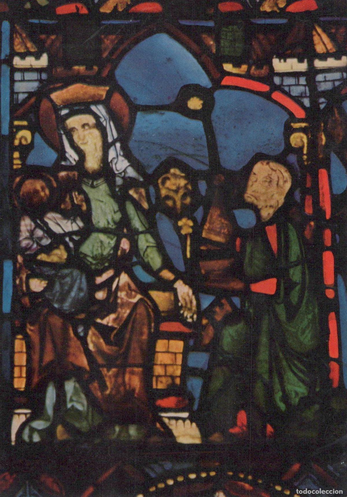 Postcards: Germany Cologne St Sulpice de Favieres Stained Glass Adoration Unposted *YAU521
