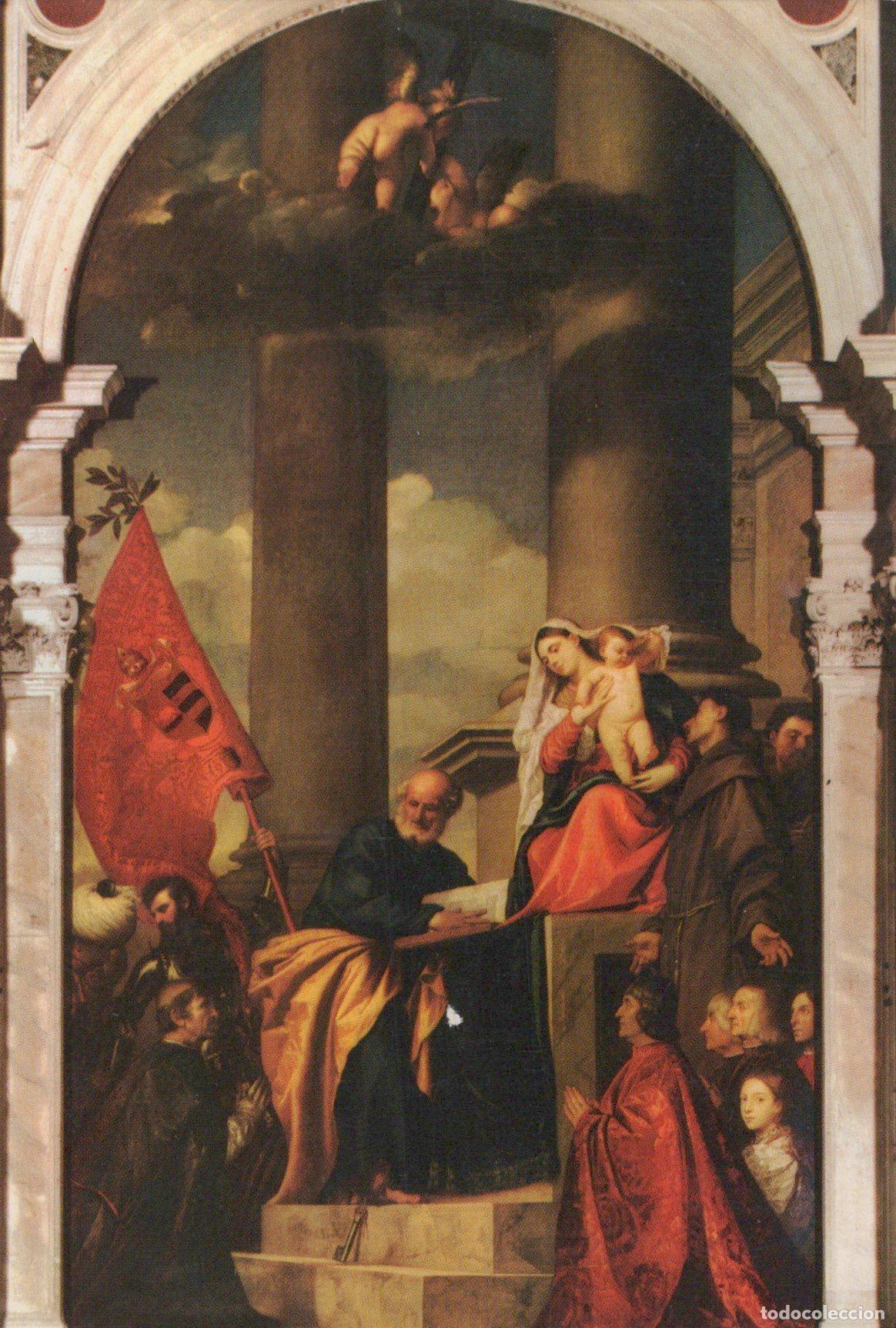 Cartoline: Italy Venice Madonna DI Ca Pesaro By Titian Santa Maria Unposted *YAU400