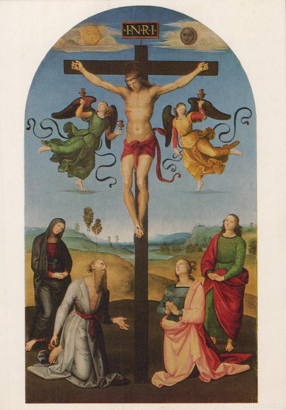 Postales: United Kingdom London Raphael the Crucified Christ With Virgin Unposted *YAU541