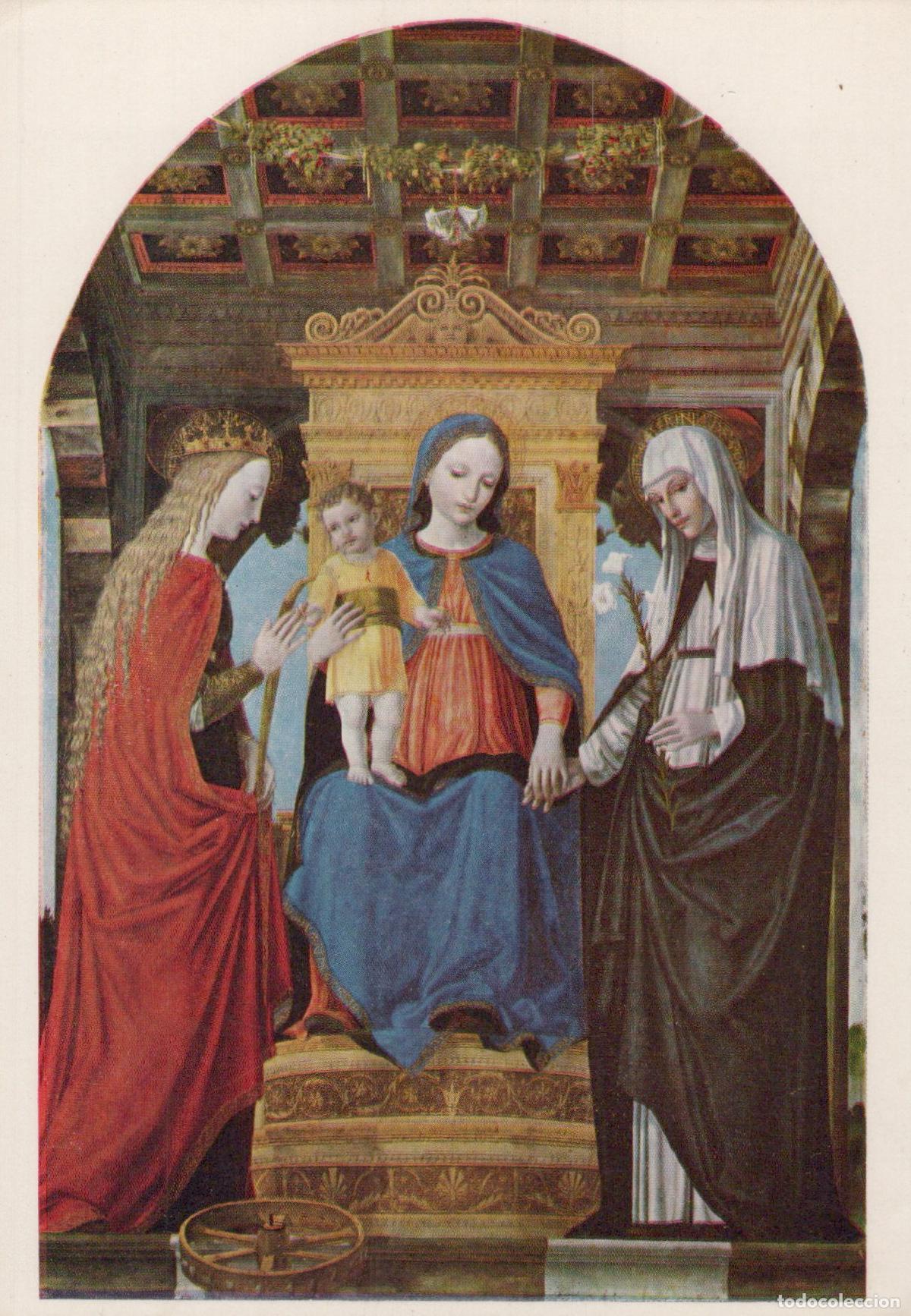 Postcards: United Kingdom London The Virgin and Child With SS Catharine of Unposted *YAU551